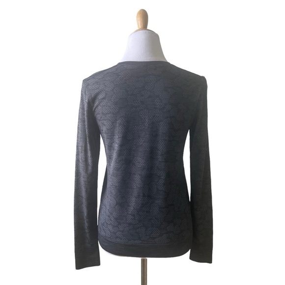 Lululemon Breeze By Long Sleeve Polar Spots Lunar Rock / Graphite Grey Size 10 - Picture 5 of 10